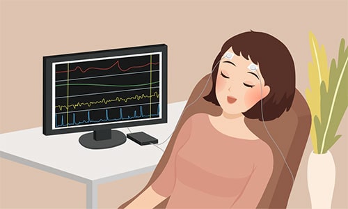 Woman Doing Neurofeedback Training in Ellicott City, Maryland